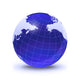 Stylized Earth Globe with Wall Decal Design 1