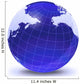 Stylized Earth Globe with Wall Decal Design 1