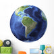 3D Rendering Planet Earth Wall Decal Design 17