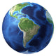 3D Rendering Planet Earth Wall Decal Design 17