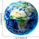 3D Rendering Planet Earth Wall Decal Design 13
