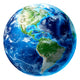 3D Rendering Planet Earth Wall Decal Design 12