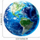 3D Rendering Planet Earth Wall Decal Design 12