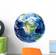 3D Rendering Planet Earth Wall Decal Design 9