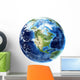 3D Rendering Planet Earth Wall Decal Design 9