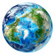 3D Rendering Planet Earth Wall Decal Design 7