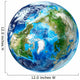 3D Rendering Planet Earth Wall Decal Design 7
