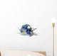 Planet Earth Falling into Wall Decal