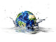 Planet Earth Falling into Wall Decal