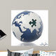 Earth Globe with Puzzle Wall Decal
