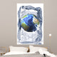 Planet Earth Frozen inside Wall Decal