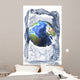 Planet Earth Frozen inside Wall Decal
