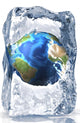 Planet Earth Frozen inside Wall Decal