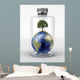 Planet Earth with Tree Wall Decal Design 2