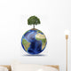 Planet Earth with Tree Wall Decal Design 1