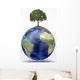 Planet Earth with Tree Wall Decal Design 1