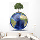 Planet Earth with Tree Wall Decal Design 1