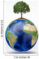 Planet Earth with Tree Wall Decal Design 1