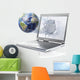 Planet Earth Globe Coming Wall Decal