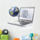 Planet Earth Globe Coming Wall Decal