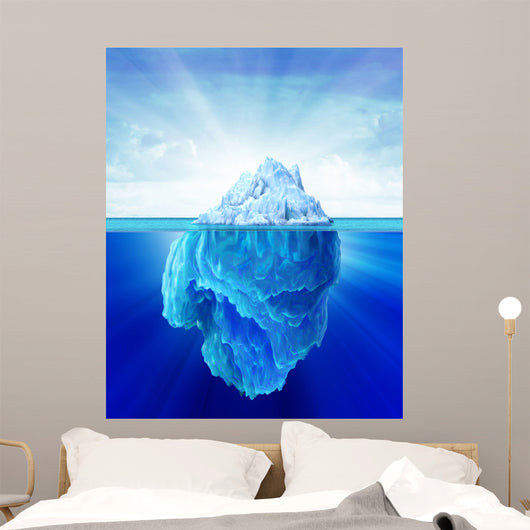 Solitary Iceberg Sea Wall Decal