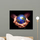 Planet Earth Human Hands Wall Decal
