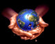 Planet Earth Human Hands Wall Decal