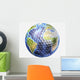 3D Rendering Planet Earth Wall Decal Design 1