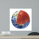 Cross Section Planet Earth Wall Decal Design 4