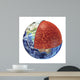Cross Section Planet Earth Wall Decal Design 4