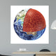 Cross Section Planet Earth Wall Decal Design 4
