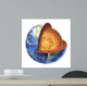 Cross Section Planet Earth Wall Decal Design 3