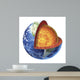 Cross Section Planet Earth Wall Decal Design 3