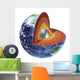 Cross Section Planet Earth Wall Decal Design 1