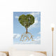 Tree with Foliage Shape Wall Decal
