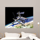 Space Station Orbit around Wall Decal Design 3