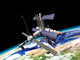 Space Station Orbit around Wall Decal Design 3