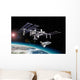 Space Station Orbit around Wall Decal Design 2