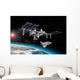 Space Station Orbit around Wall Decal Design 2