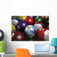 Pool Table with Balls Earth Americas Wall Decal