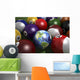 Pool Table with Balls Earth Americas Wall Decal