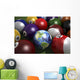 Pool Table with Balls Earth Americas Wall Decal