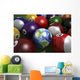 Pool Table with Balls Earth Americas Wall Decal