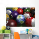 Pool Table with Balls Earth Americas Wall Decal
