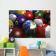 Pool Table with Balls Earth Africa Wall Decal