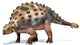 3D Rendering Ankylosaurus Dinosaur Wall Decal Design 2