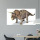 3D Rendering Triceratops Dinosaur Wall Decal Design 2