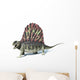 3D Rendering Dimetrodon Dinosaur Wall Decal Design 2