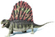 3D Rendering Dimetrodon Dinosaur Wall Decal Design 2