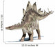 3D Rendering Stegosaurus Dinosaur Wall Decal